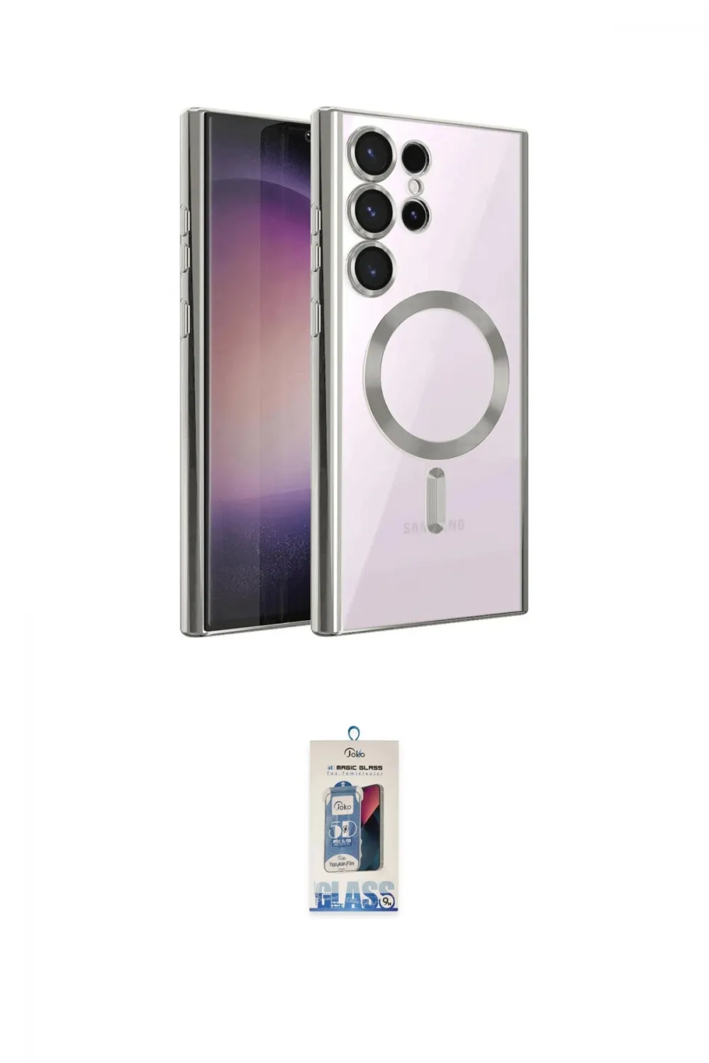 ieg™ Galaxy S25 Ultra Kılıf Nova Işık Özel Seri - Siyah Joko Magic 5D Cam