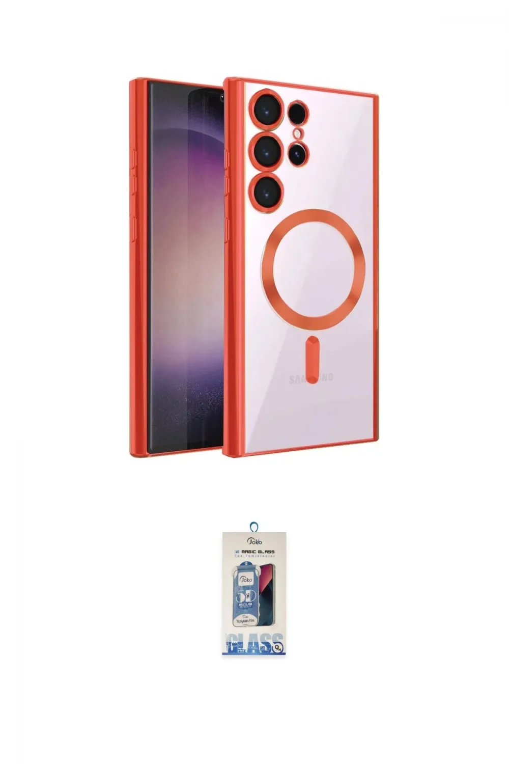 ieg™ Galaxy S25 Ultra Kılıf Nova Işık Özel Seri - Siyah Joko Magic 5D Cam