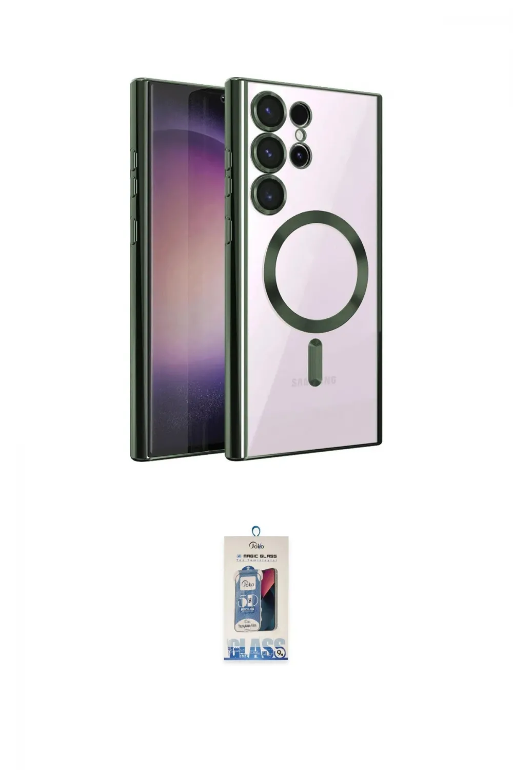 ieg™ Galaxy S25 Ultra Kılıf Nova Işık Özel Seri - Siyah Joko Magic 5D Cam