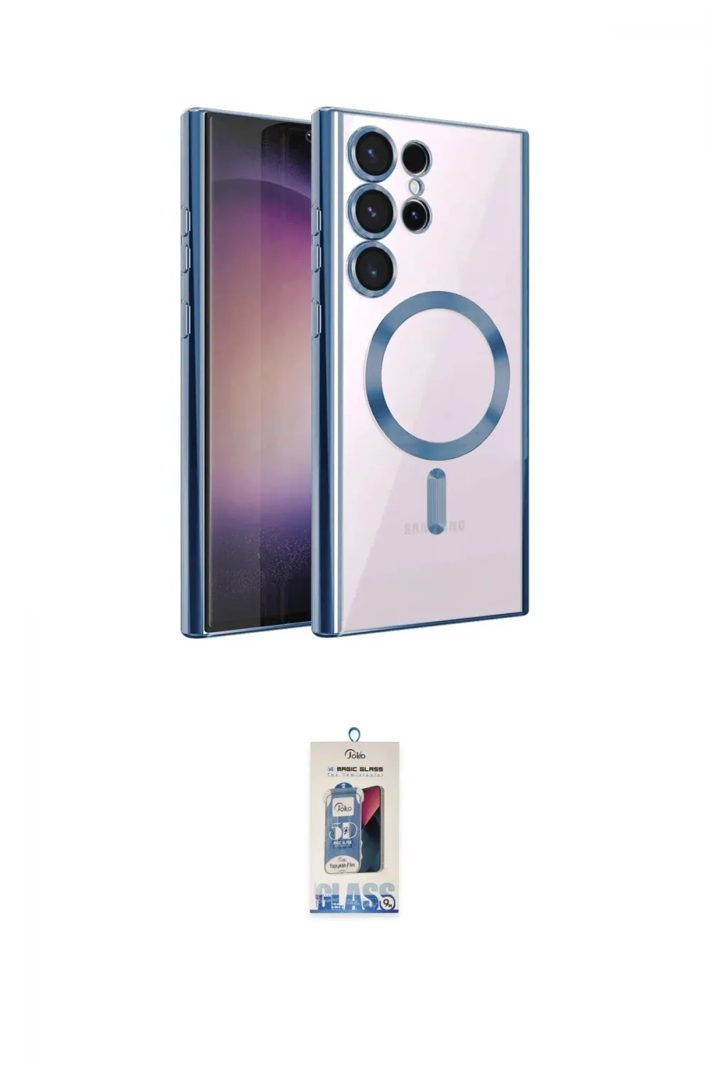 ieg™ Galaxy S25 Ultra Kılıf Nova Işık Özel Seri - Siyah Joko Magic 5D Cam