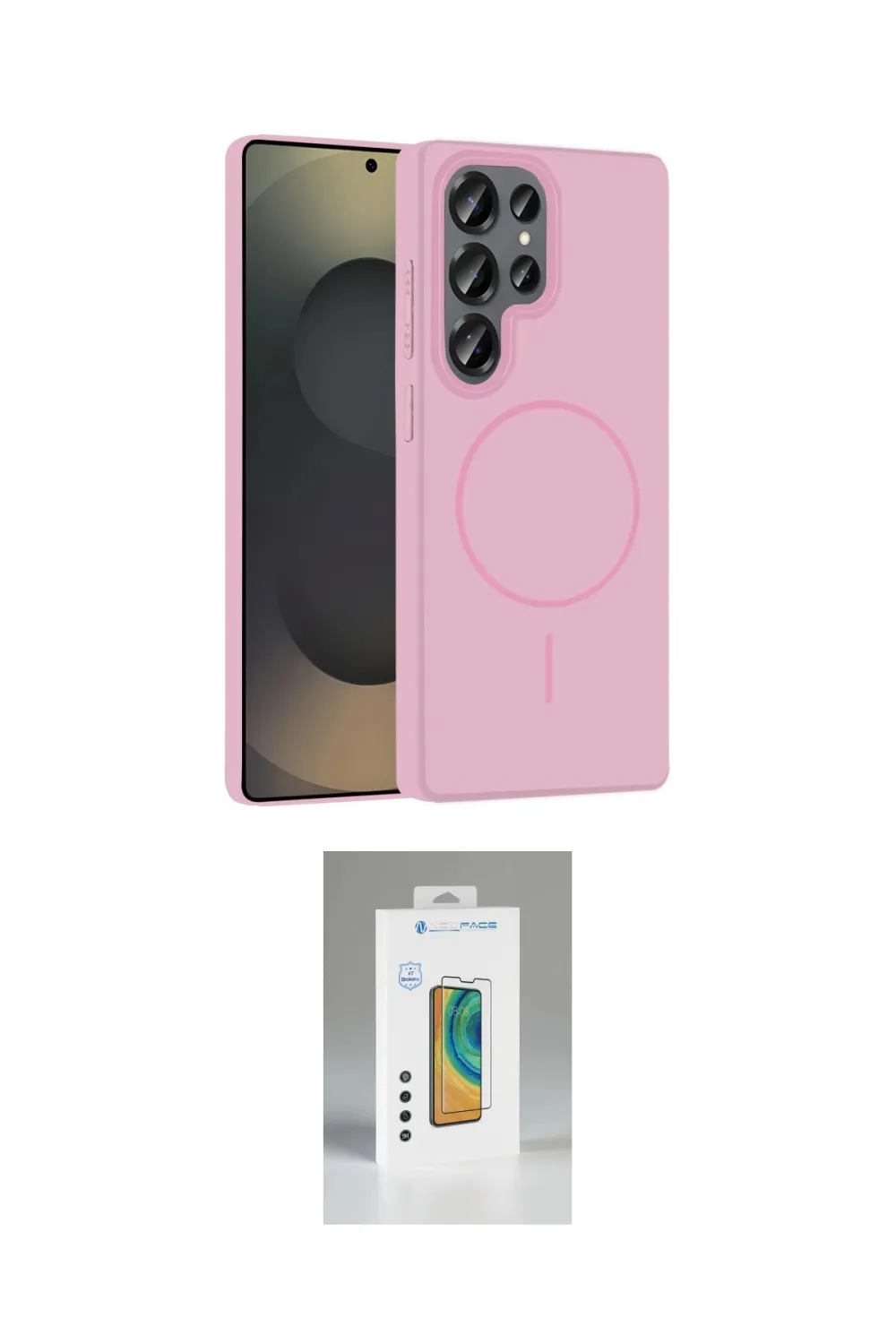 ieg™ Galaxy S25 Ultra Kılıf Siluet Doku Özel Seri - Şeffaf Polymer Nano Ekran Koruyucu