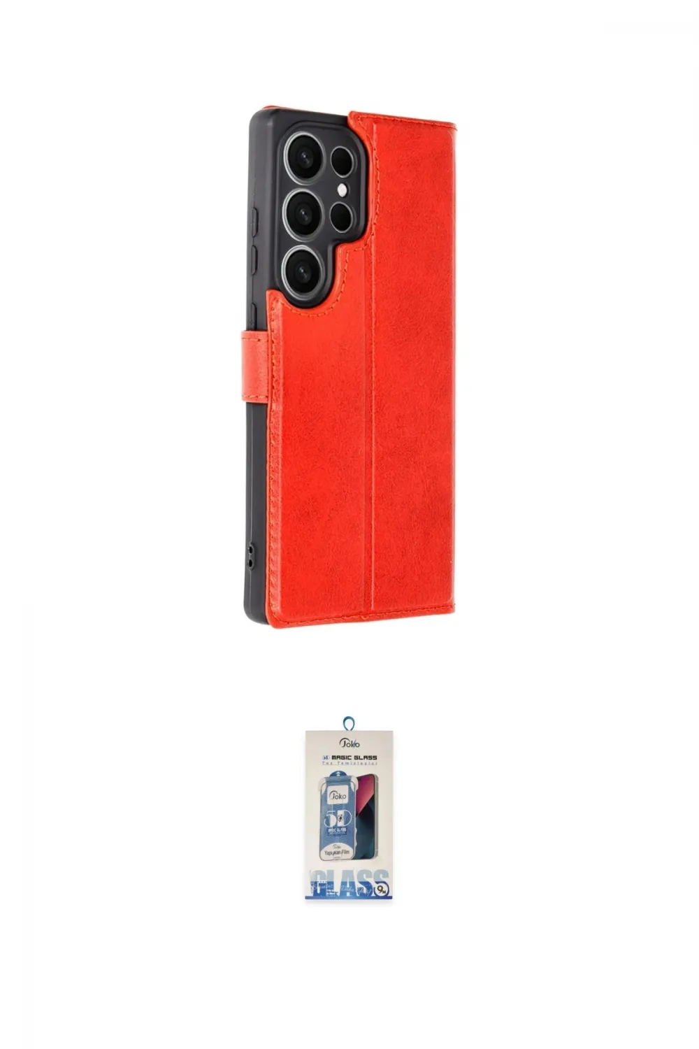 ieg™ Galaxy S25 Ultra Kılıf Siluet Işık Serisi - Siyah Joko Magic 5D Cam