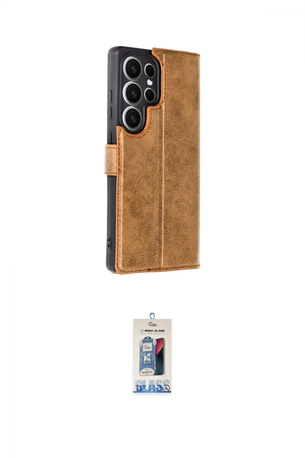 ieg™ Galaxy S25 Ultra Kılıf Siluet Işık Serisi - Siyah Joko Magic 5D Cam