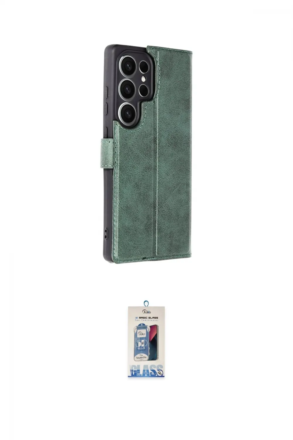 ieg™ Galaxy S25 Ultra Kılıf Siluet Işık Serisi - Siyah Joko Magic 5D Cam