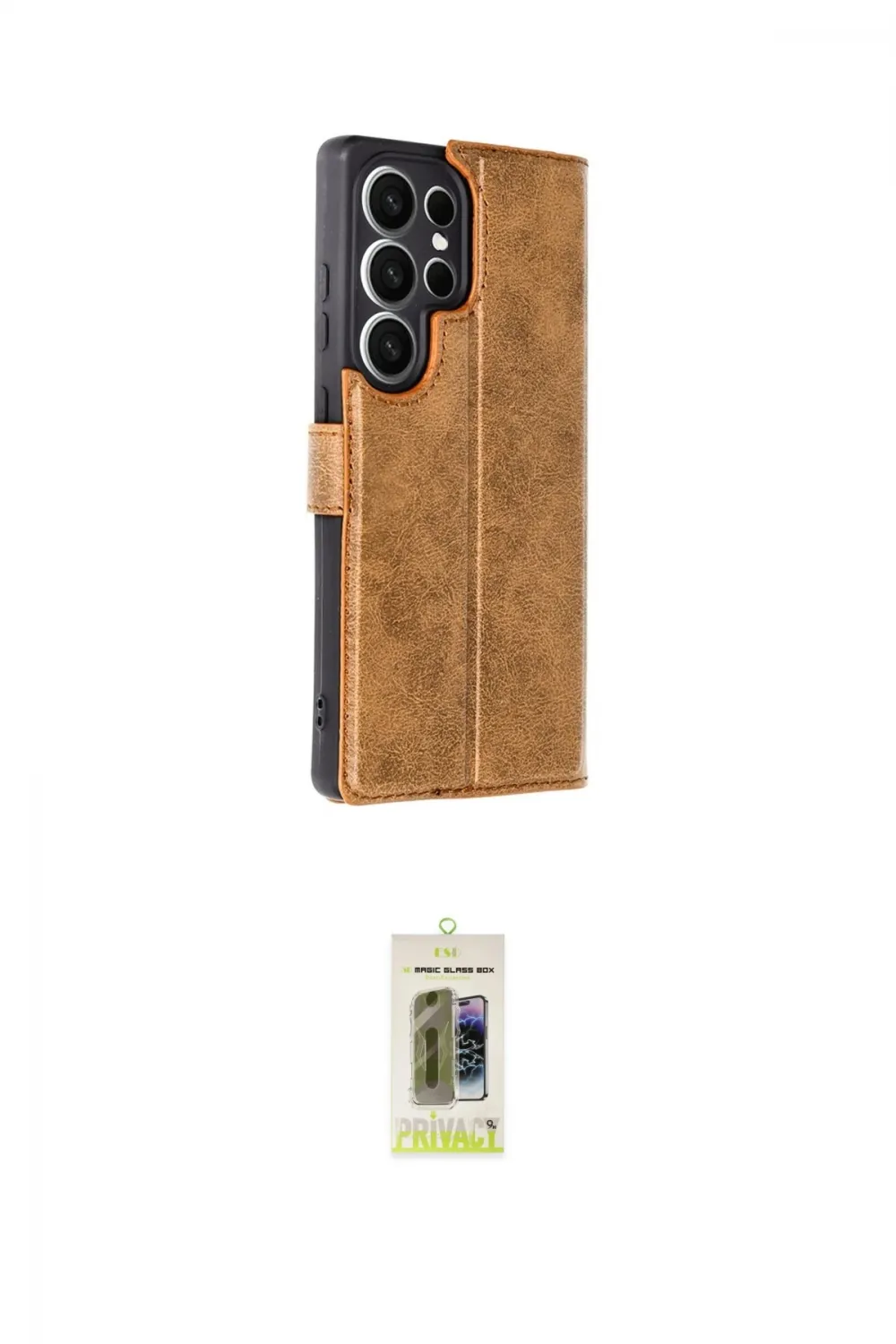 ieg™ Galaxy S25 Ultra Kılıf Siluet Işık Serisi - Siyah Joko Magic 5D Hayalet Cam
