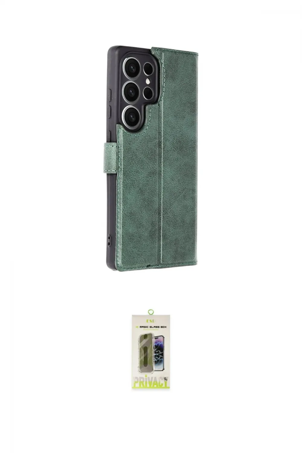 ieg™ Galaxy S25 Ultra Kılıf Siluet Işık Serisi - Siyah Joko Magic 5D Hayalet Cam