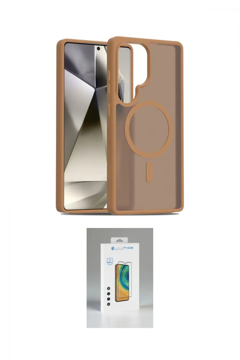 ieg™ Galaxy S25 Ultra Kılıf Siluet Minimal Prime - Şeffaf Polymer Nano Ekran Koruyucu