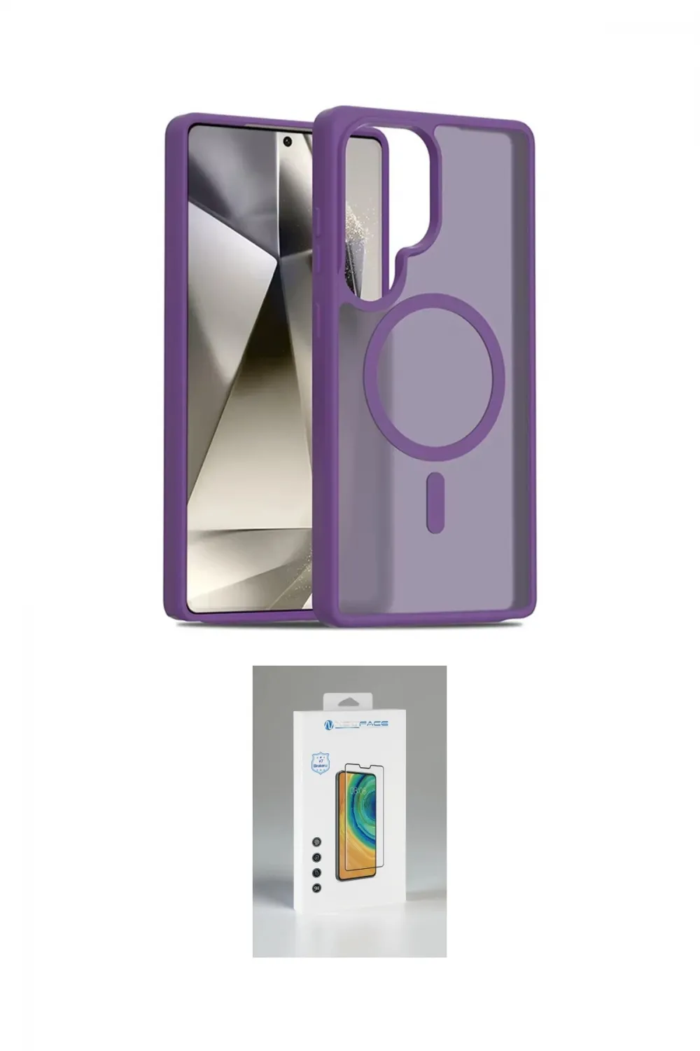 ieg™ Galaxy S25 Ultra Kılıf Siluet Minimal Prime - Şeffaf Polymer Nano Ekran Koruyucu
