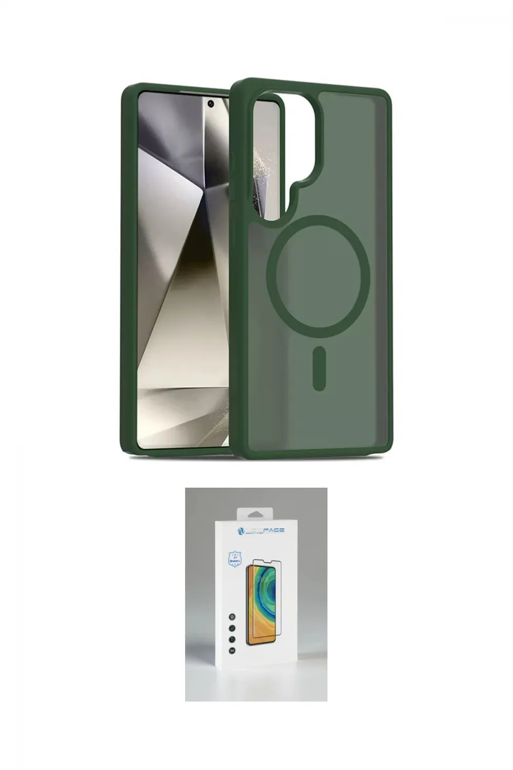 ieg™ Galaxy S25 Ultra Kılıf Siluet Minimal Prime - Şeffaf Polymer Nano Ekran Koruyucu