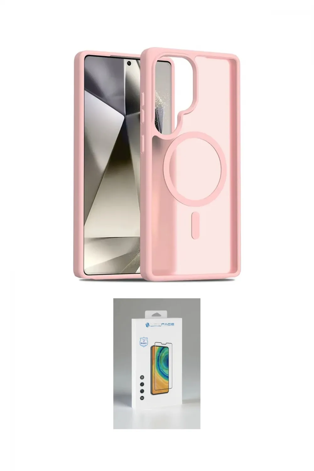 ieg™ Galaxy S25 Ultra Kılıf Siluet Minimal Prime - Şeffaf Polymer Nano Ekran Koruyucu