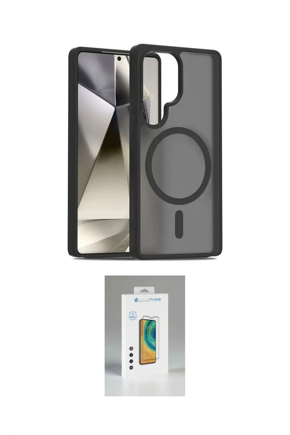 ieg™ Galaxy S25 Ultra Kılıf Siluet Minimal Prime - Şeffaf Polymer Nano Ekran Koruyucu