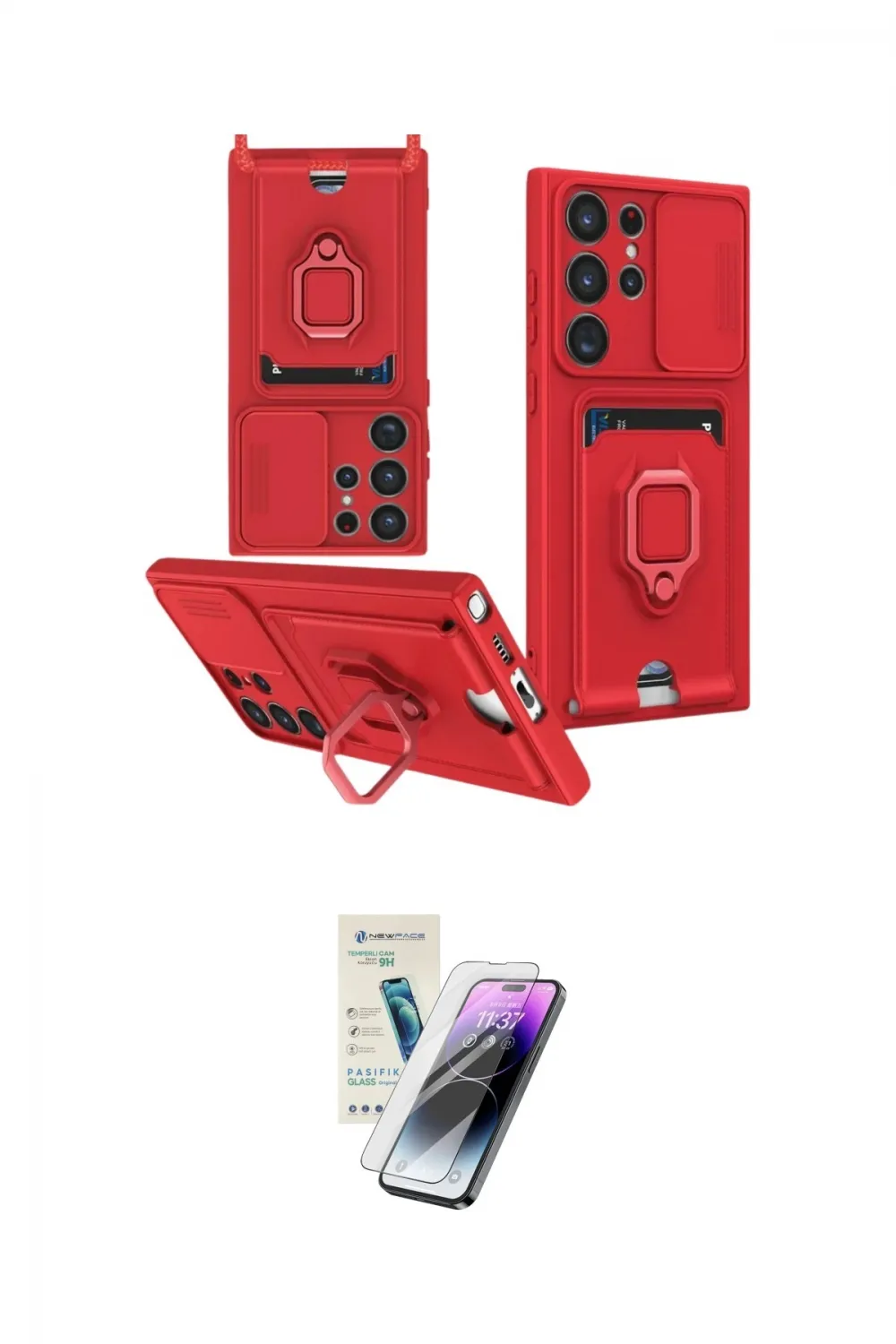 ieg™ Galaxy S25 Ultra Kılıf Vadi Form Prime - Şeffaf Pasifik Cam Ekran Koruyucu