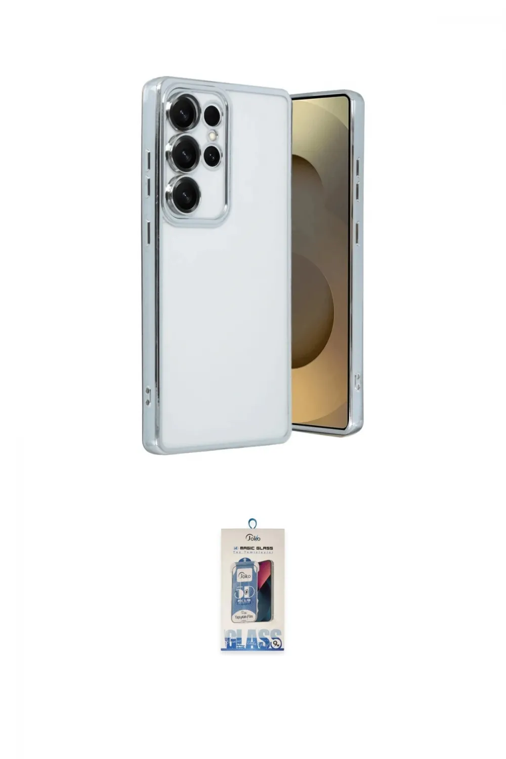 ieg™ Galaxy S25 Ultra Kılıf Vadi Minimal - Siyah Joko Magic 5D Cam