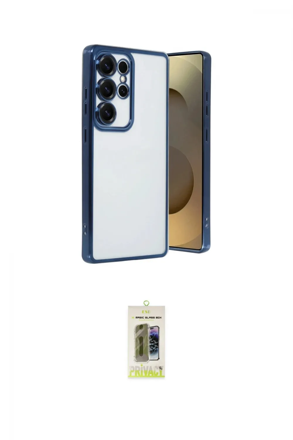 ieg™ Galaxy S25 Ultra Kılıf Vadi Minimal - Siyah Joko Magic 5D Hayalet Cam