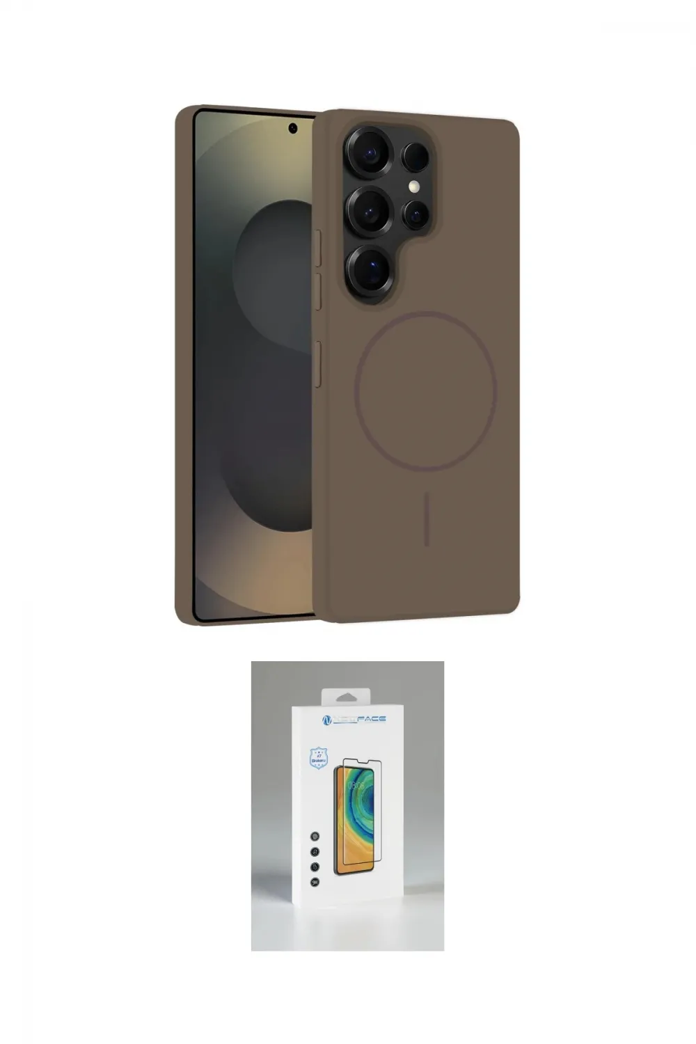 ieg™ Galaxy S25 Ultra Kılıf Yankı Form Serisi - Şeffaf Polymer Nano Ekran Koruyucu