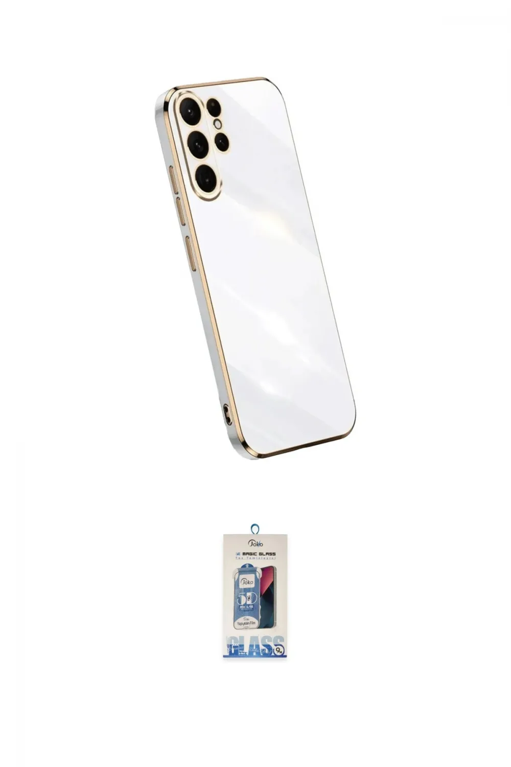ieg™ Galaxy S25 Ultra Kılıf Yankı Serisi - Siyah Joko Magic 5D Cam