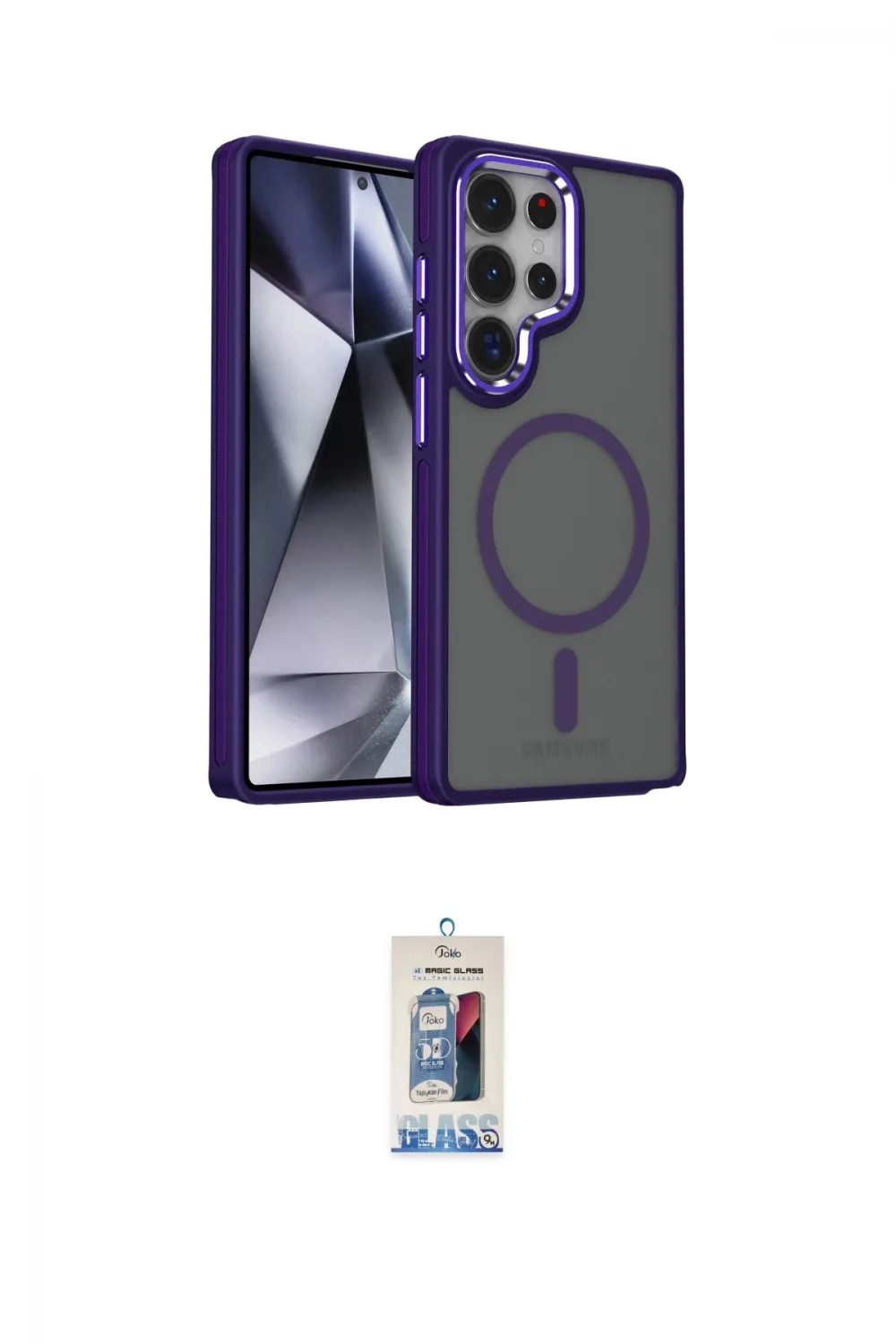 ieg™ Galaxy S25 Ultra Kılıf Yörünge Klasik - Siyah Joko Magic 5D Cam
