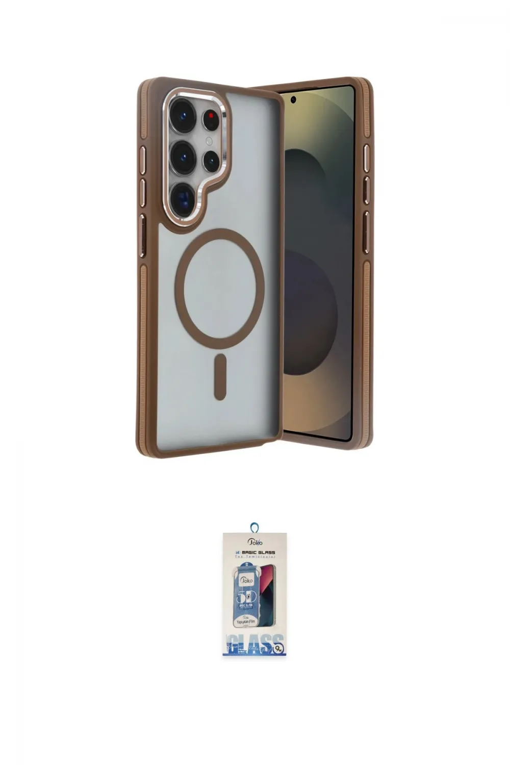ieg™ Galaxy S25 Ultra Kılıf Yörünge Klasik - Siyah Joko Magic 5D Cam