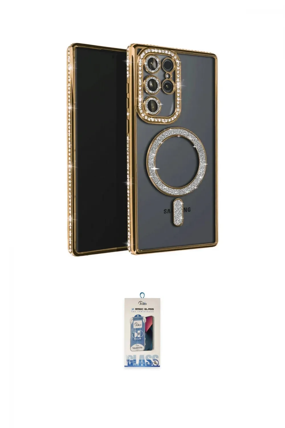 ieg™ Galaxy S25 Ultra Kılıf Zirve Doku Prime - Siyah Joko Magic 5D Cam