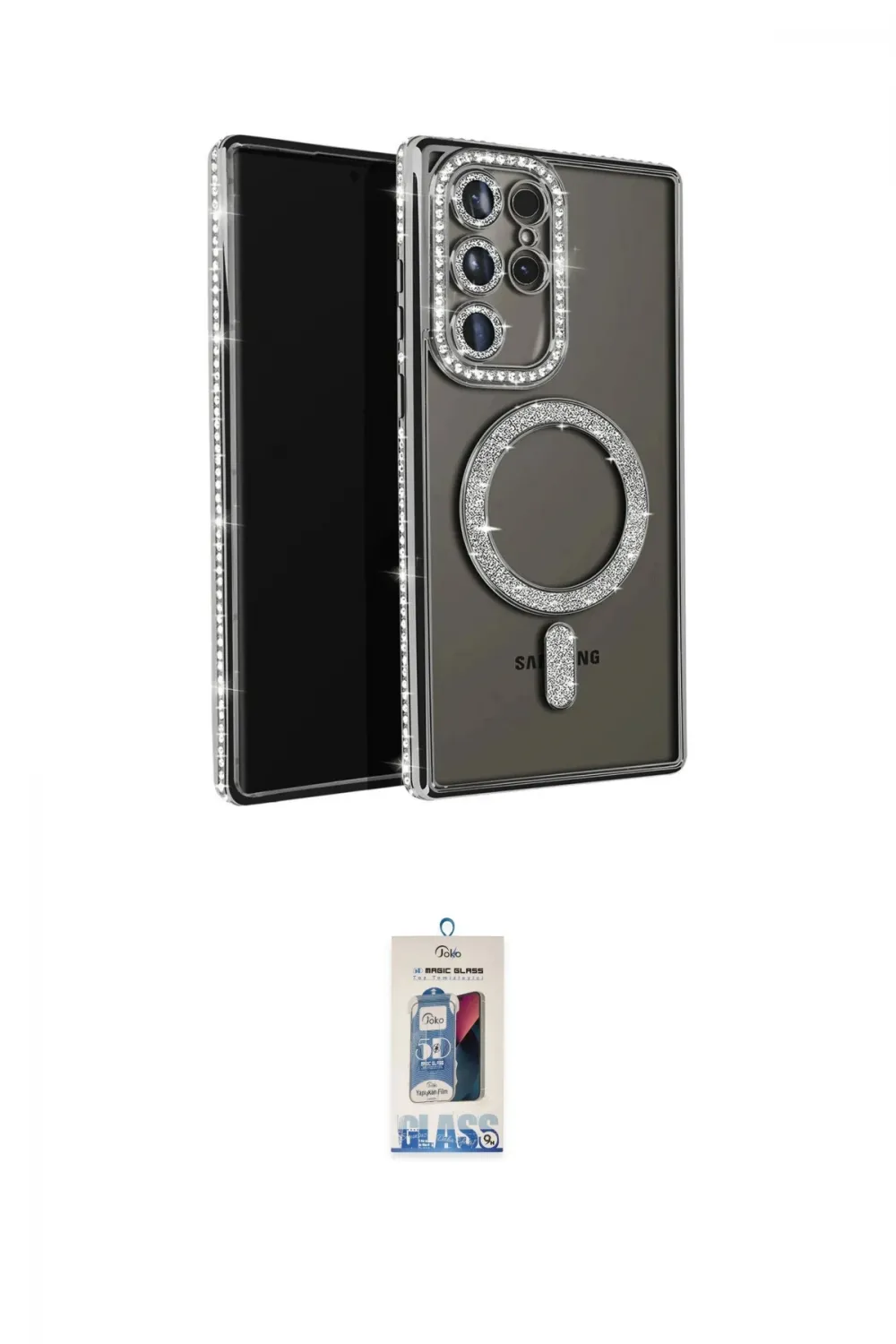 ieg™ Galaxy S25 Ultra Kılıf Zirve Doku Prime - Siyah Joko Magic 5D Cam