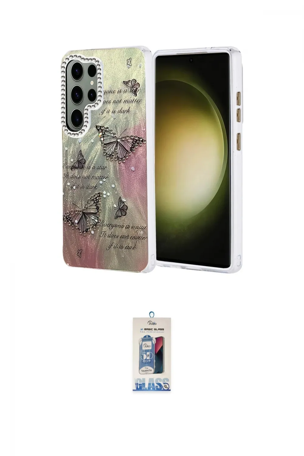 ieg™ Galaxy S25 Ultra Kılıf Zirve Modern Prime - Siyah Joko Magic 5D Cam