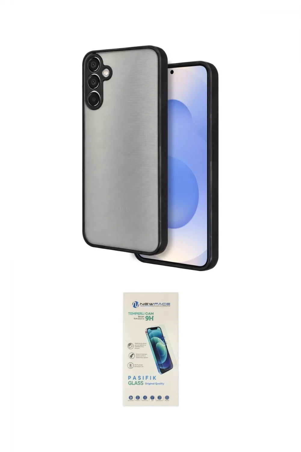 ieg™ Galaxy S26 Kılıf Ahenk Çizgi Serisi - Şeffaf Pasifik Cam Ekran Koruyucu
