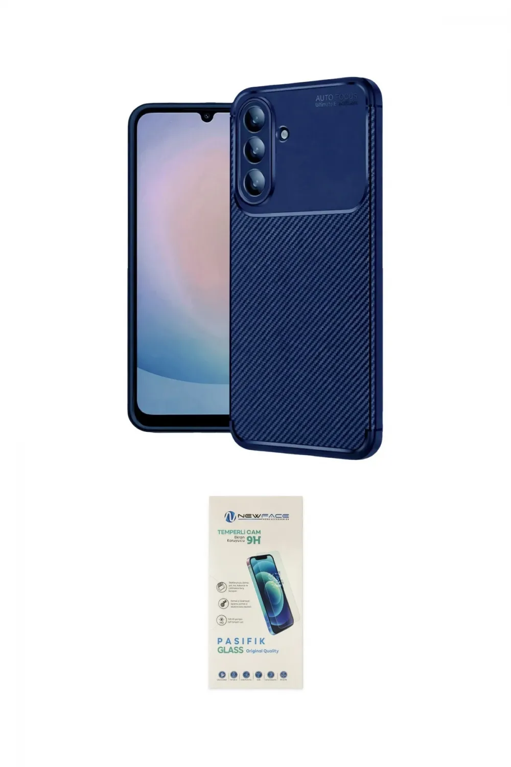 ieg™ Galaxy S26 Kılıf Eksen Form Prime - Şeffaf Pasifik Cam Ekran Koruyucu