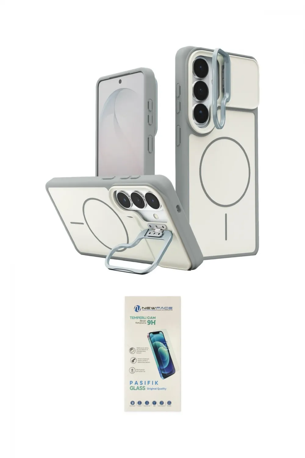 ieg™ Galaxy S26 Kılıf İz Modern Prime - Şeffaf Pasifik Cam Ekran Koruyucu