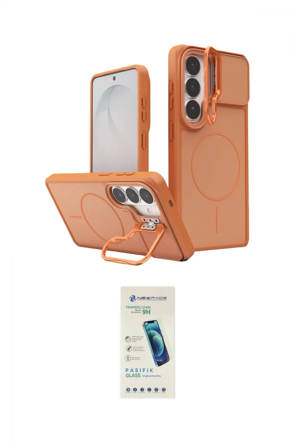 ieg™ Galaxy S26 Kılıf İz Modern Prime - Şeffaf Pasifik Cam Ekran Koruyucu