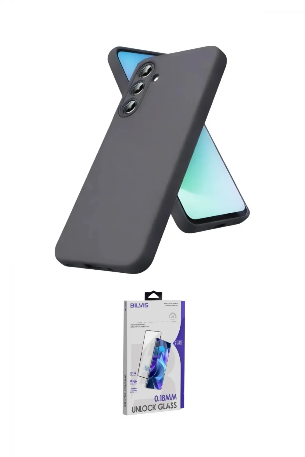 ieg™ Galaxy S26 Plus Kılıf Kozmos Yansıma Özel Seri - Siyah Bilvis 3D Cam Ekran Koruyucu
