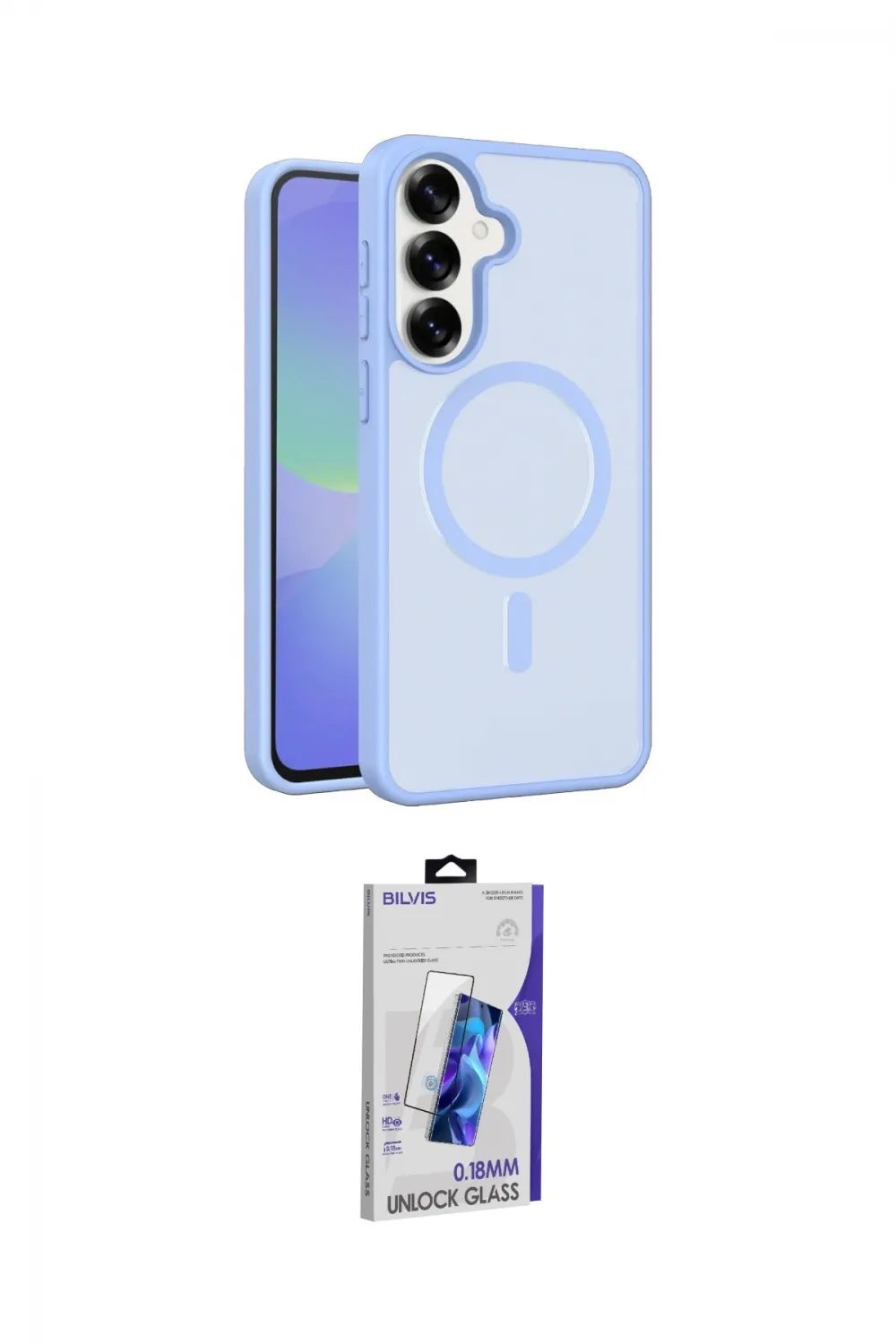ieg™ Galaxy S26 Plus Kılıf Siluet Minimal Prime - Siyah Bilvis 3D Cam Ekran Koruyucu