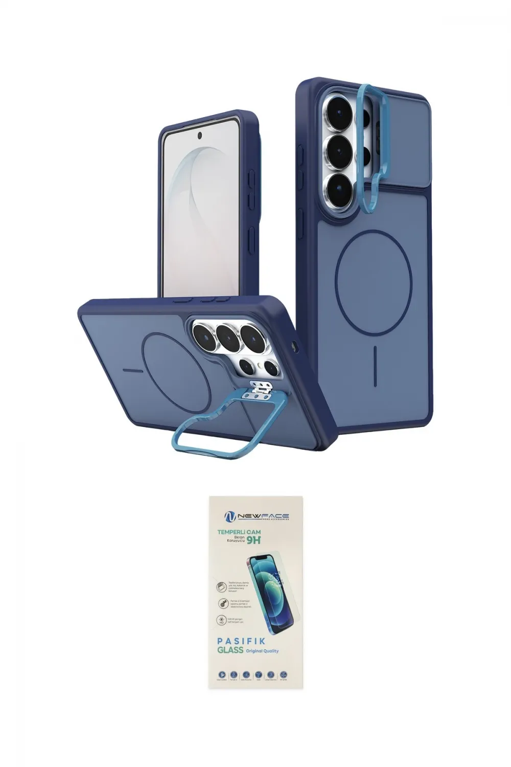 ieg™ Galaxy S26 Ultra Kılıf İz Modern Prime - Şeffaf Pasifik Cam Ekran Koruyucu