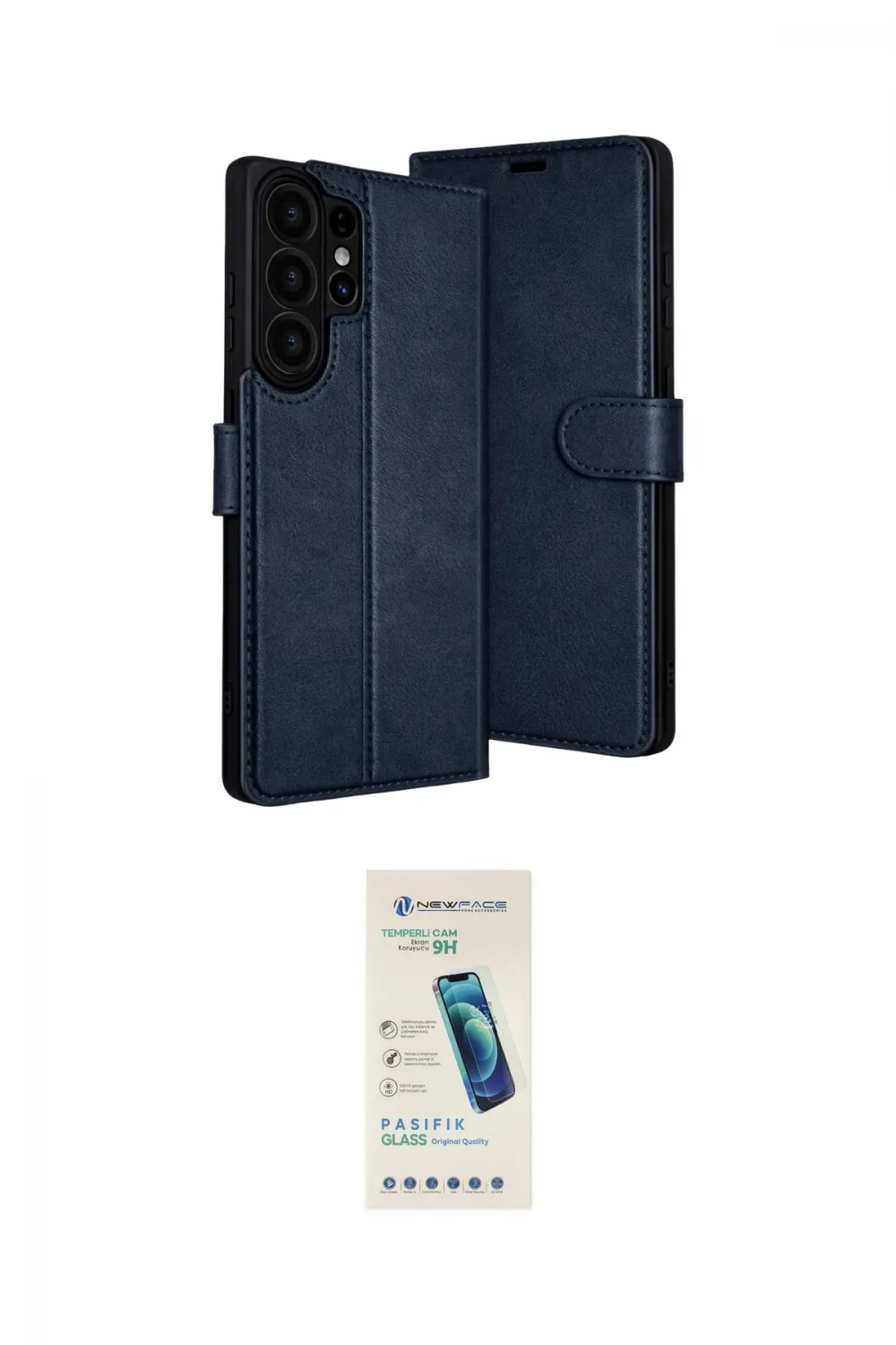 ieg™ Galaxy S26 Ultra Kılıf Siluet Işık Serisi - Şeffaf Pasifik Cam Ekran Koruyucu