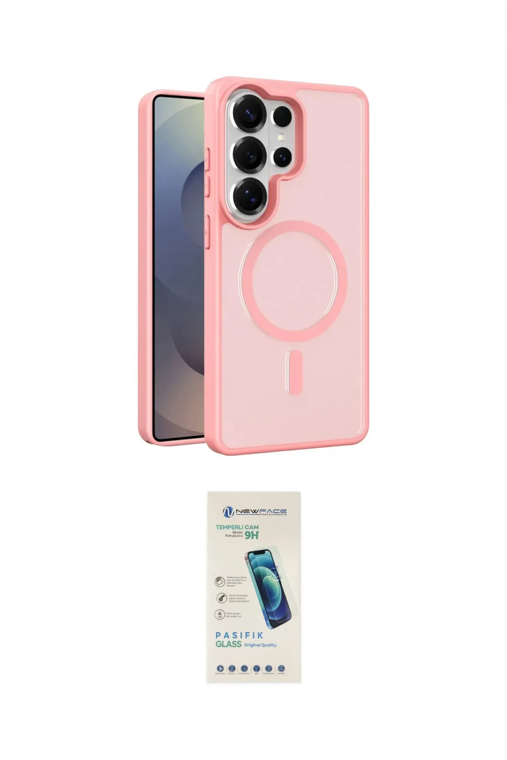 ieg™ Galaxy S26 Ultra Kılıf Siluet Minimal Prime - Şeffaf Pasifik Cam Ekran Koruyucu