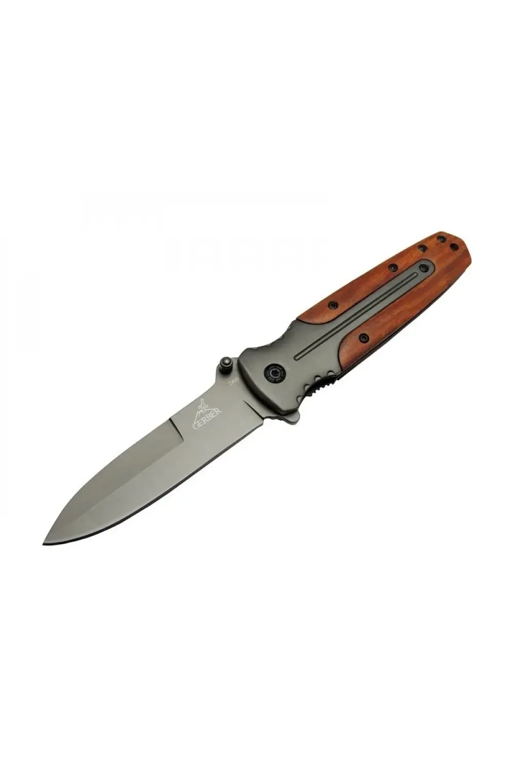 ieg™ GB DA59 Avcı Tip Kamp Çakısı 21 cm - Metal &amp;amp; Ahşap Sap, Kemerlikli