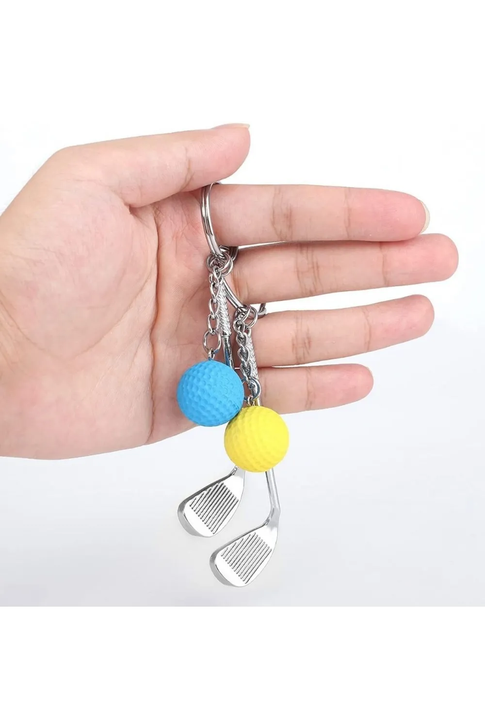 ieg™  Gerçekçi Golf Tasarımlı Şık Anahtarlık Kolye Çanta Süsü Golf Keychain