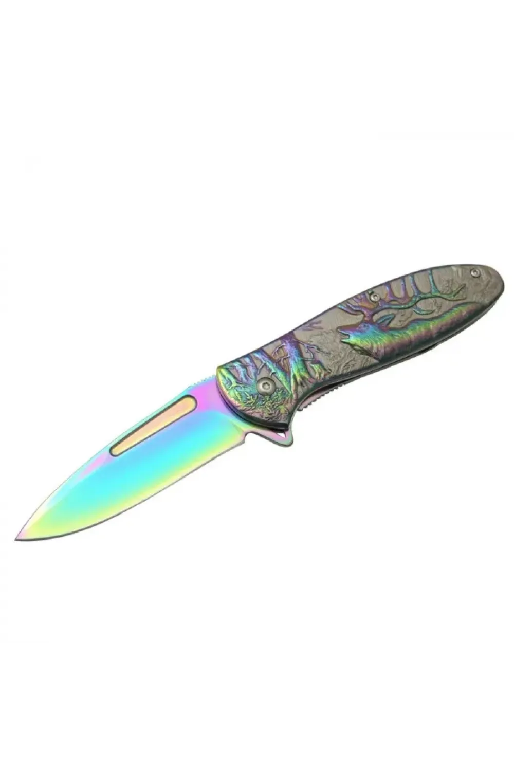 ieg™ Geyikli Gökkuşağı Çakı 19,5 cm , Kemerlikli