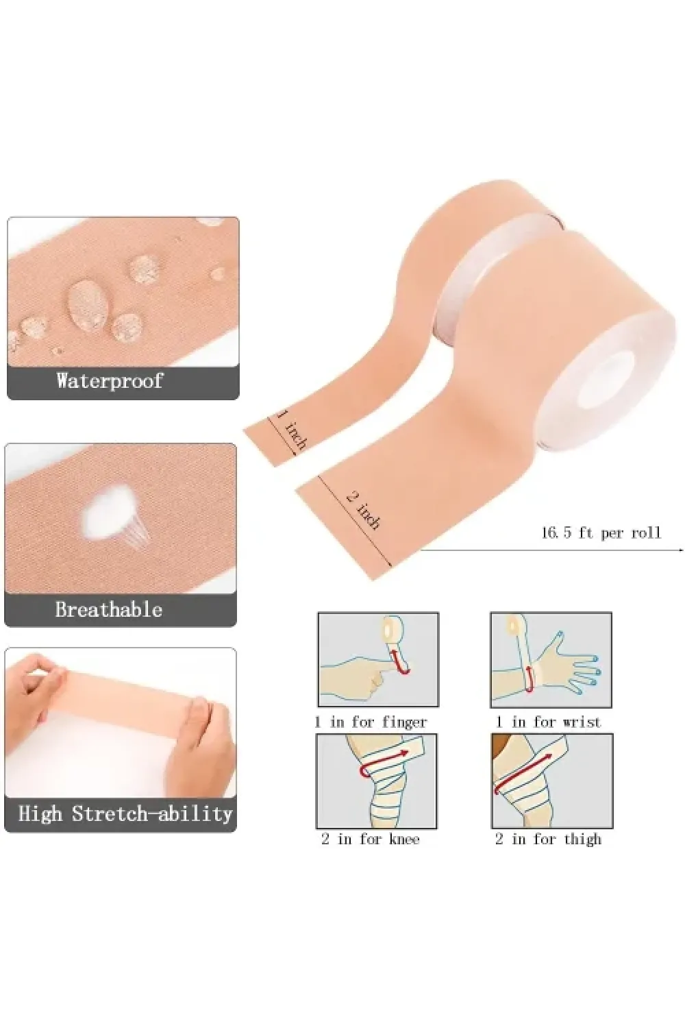 Göğüs Dikleştirme Bandı S Beden 2.5 Cm.