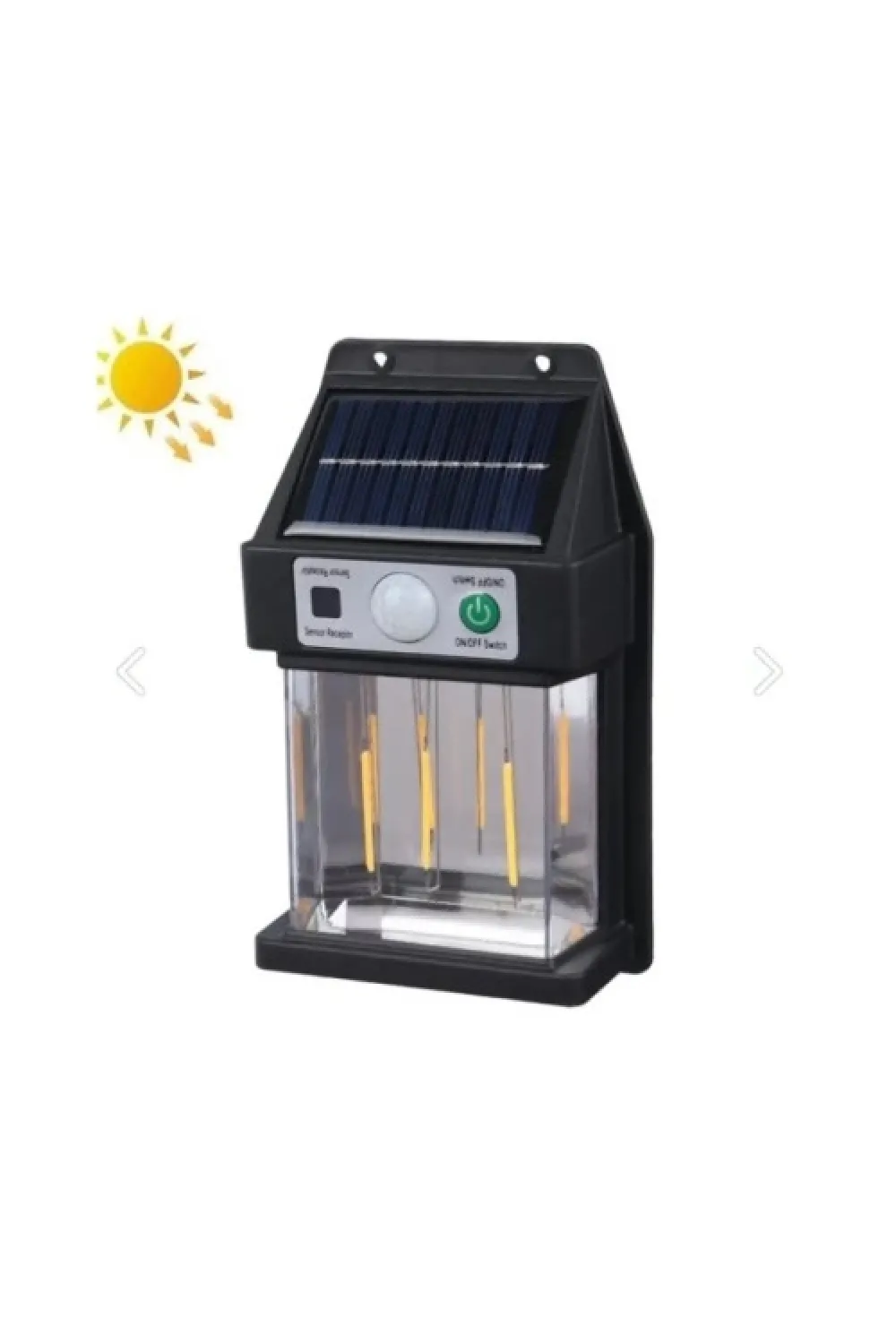 Güneş Enerjili Hareket Sensörlü Duvar Lambası