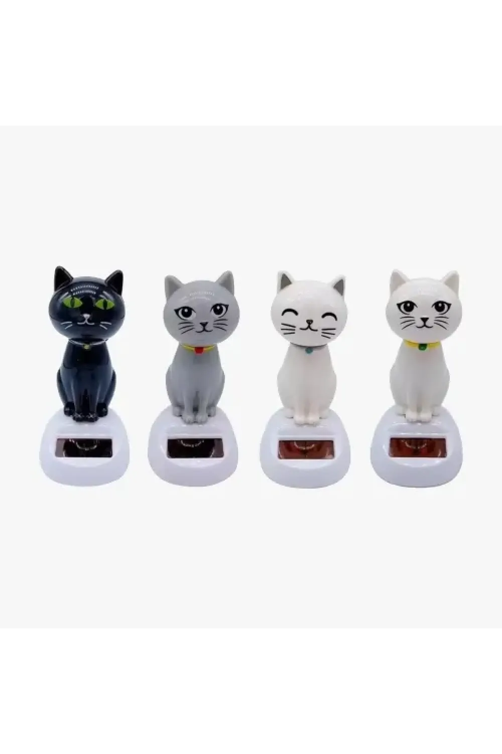 Güneş Enerjili Solar Sallanan Kedi Figürü