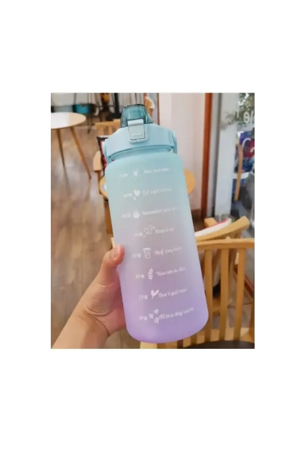 Günlük Motivasyon Su Matarası 2 Litre
