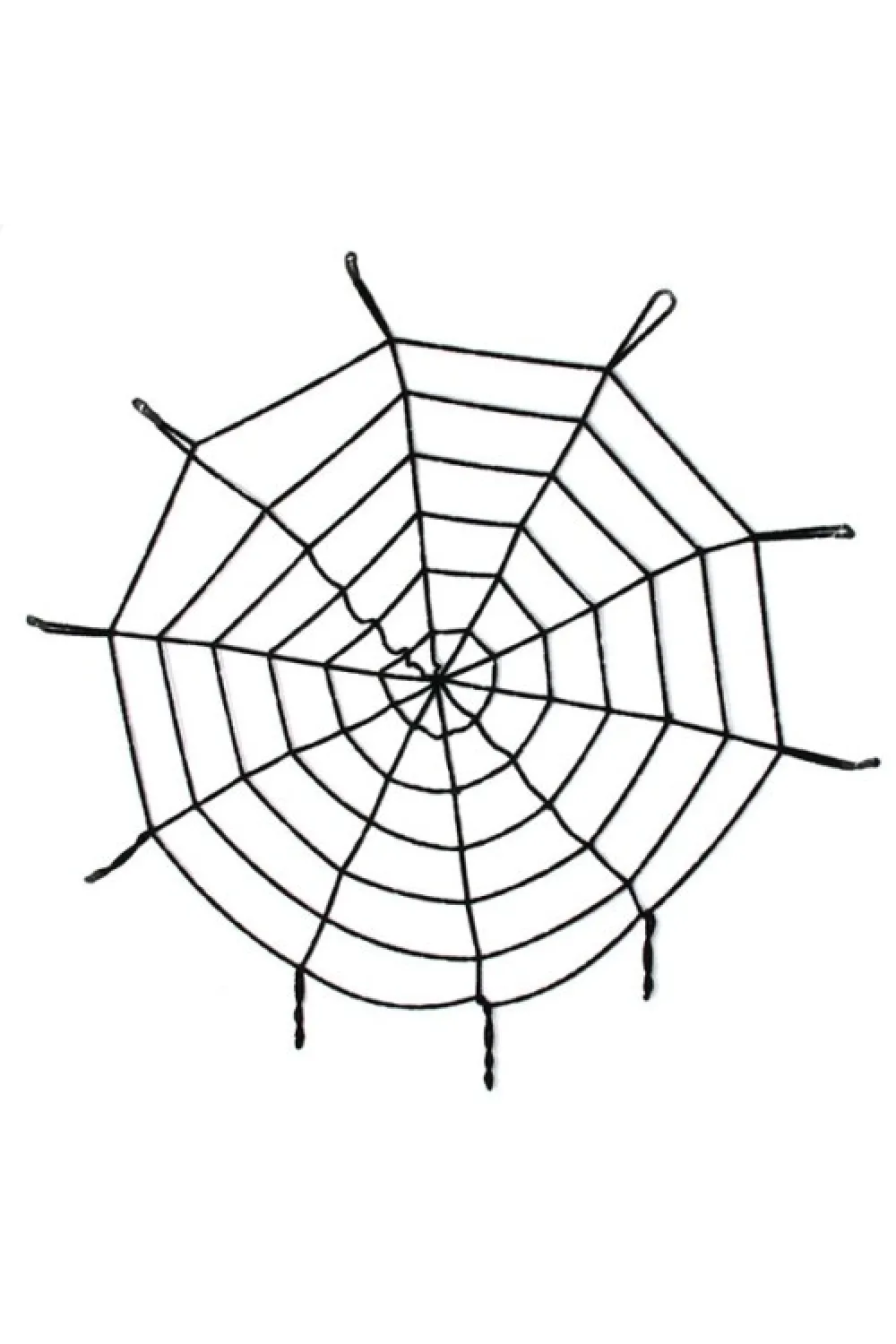 Halloween Cadılar Bayramı Örümcek Ağ Dekor Siyah