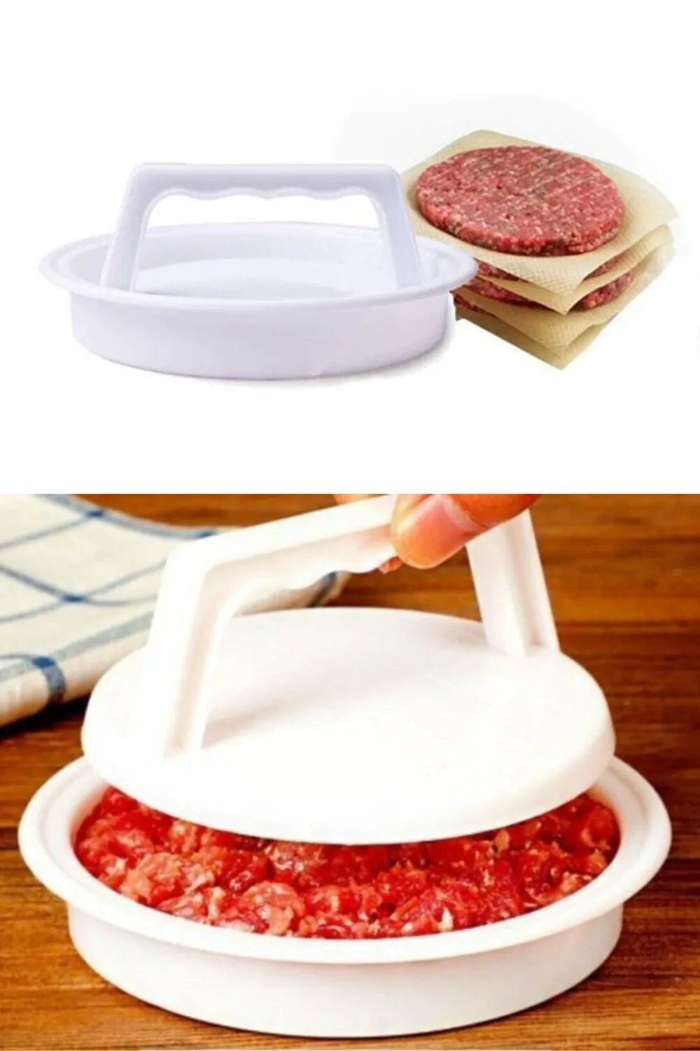 ieg™   Hamburger Ve Köfte Şekillendirici Köfte Kalıbı Pratik Burger Pres Aparatı