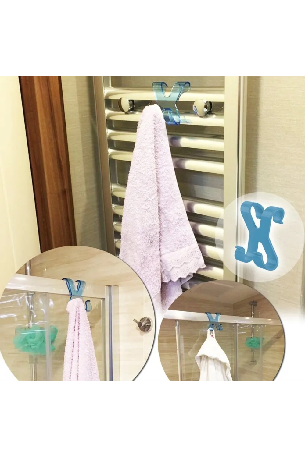 Hang it Pratik Kolay Taşımabilir Havlupan 2 Kancalı Banyo Askısı