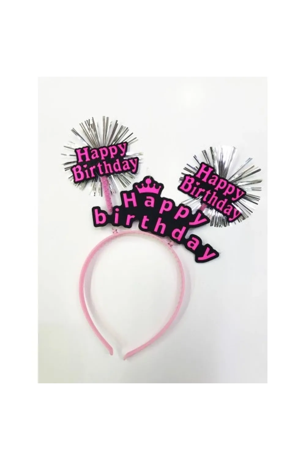 Happy Birthday Neon Renk Doğum Günü Tacı 12 Adet