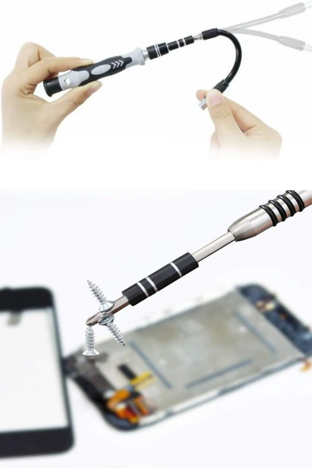 Hassas Tornavida Seti Bilgisayar Pc Telefon Onarım Aracı Seti Manyetik 115 in 1 Tornavida Seti