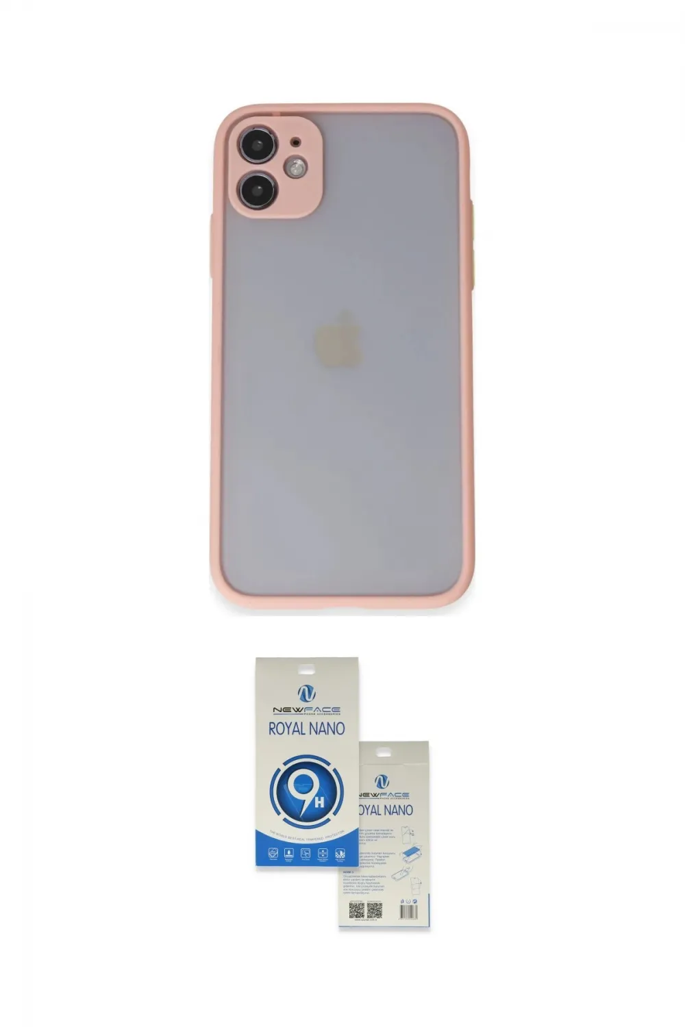 ieg™ iPhone 11 Kılıf Ahenk Çizgi Serisi - Şeffaf Royal Nano Ekran Koruyucu