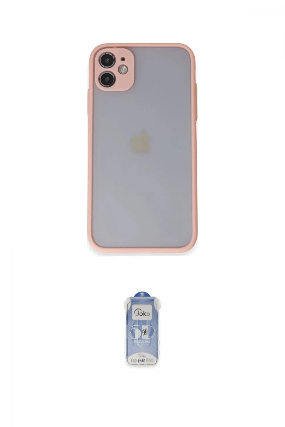 ieg™ iPhone 11 Kılıf Ahenk Çizgi Serisi - Siyah Joko Magic 5D Cam