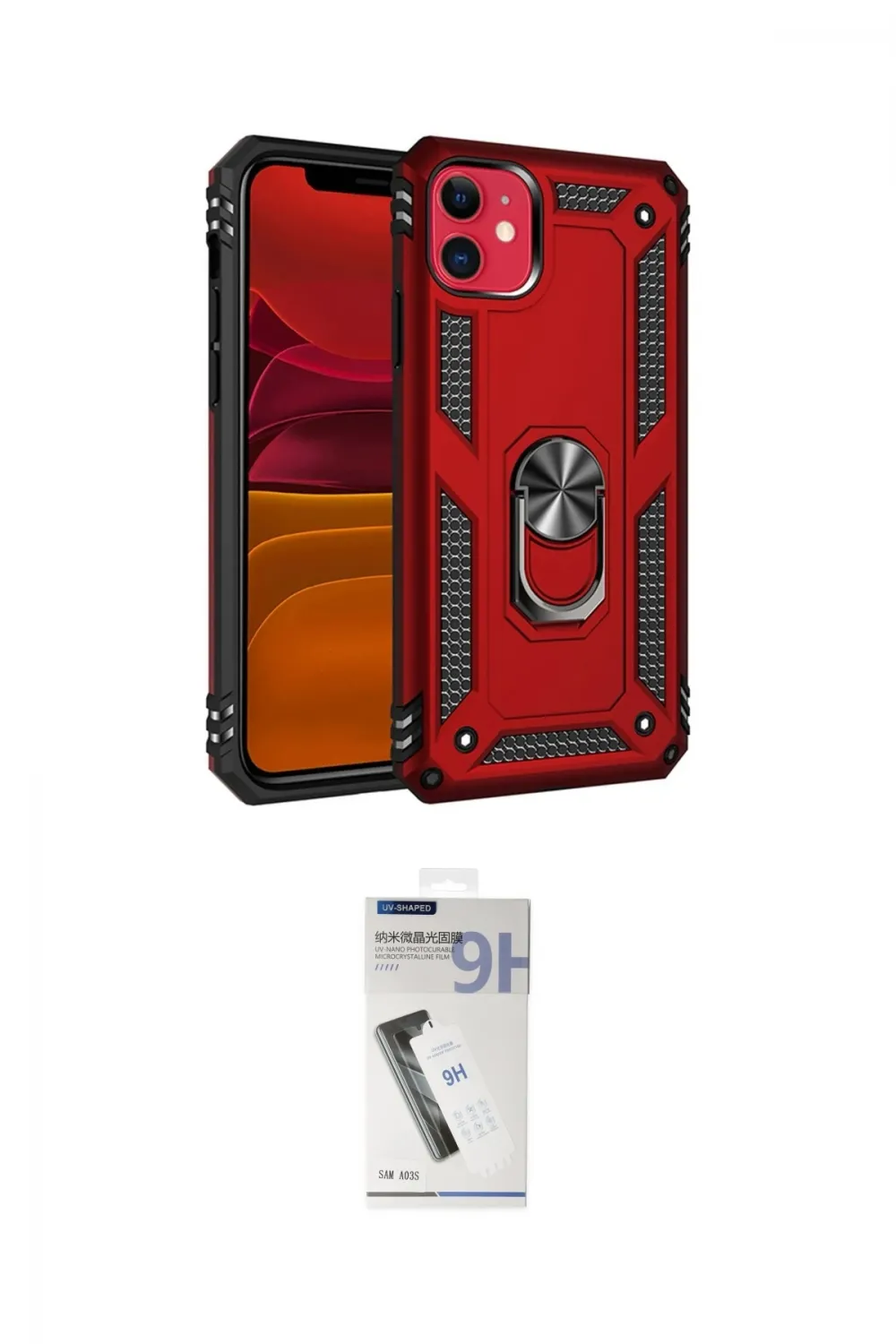 ieg™ iPhone 11 Kılıf Ahenk Klasik Koleksiyonu - Şeffaf Uv Polymer Nano Ekran Koruyucu