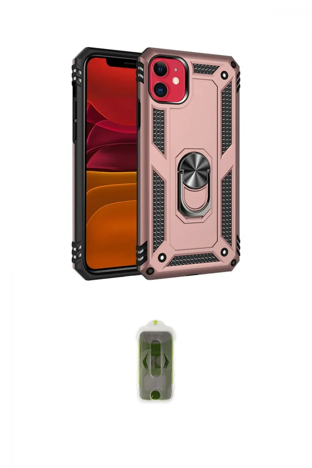 ieg™ iPhone 11 Kılıf Ahenk Klasik Koleksiyonu - Siyah Joko Magic 5D Hayalet Cam
